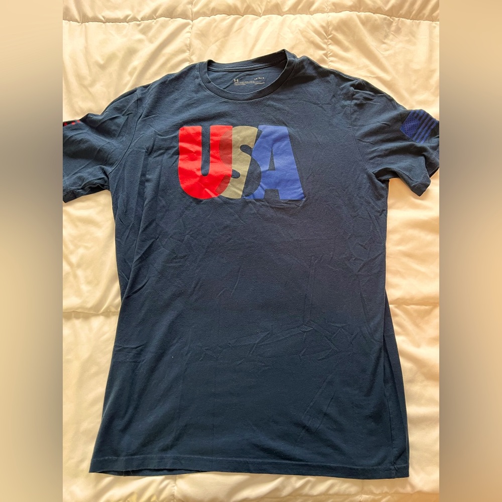 Under Armour USA HEATGEAR Tee